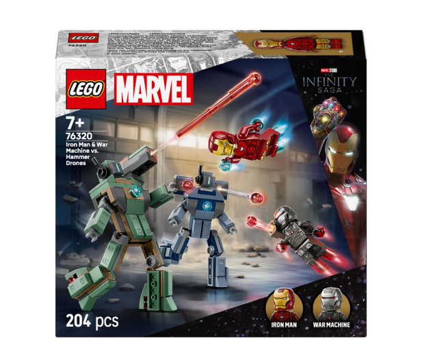 LEGO Super Heroes 76320 Iron Man i War Machine kontra drony Hammera - 1331726 - zdjęcie